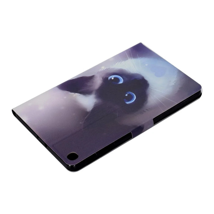 Pattern Printing Leather Stand Tablet Cover for Samsung Galaxy Tab S6 Lite (2020) P610 P615 / (2022) / (2024) - Cat - 6