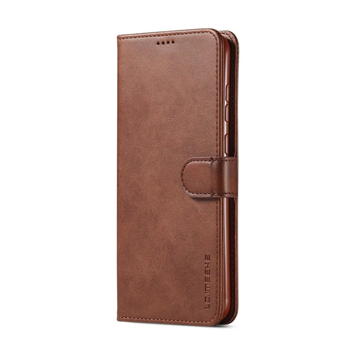 LC.IMEEKE Wallet Leather Stand Case for Samsung Galaxy A11 (EU Version)/M11 - Coffee - 2