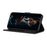 For Samsung Galaxy A41 (Global Version) Crazy Horse Leather Shell with Wallet Stand Case - Black - 7