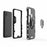 Cool Guard Ring Holder Kickstand PC + TPU Stylish Case for Samsung Galaxy M31 - Black - 3