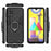 Cool Guard Ring Holder Kickstand PC + TPU Stylish Case for Samsung Galaxy M31 - Black - 6