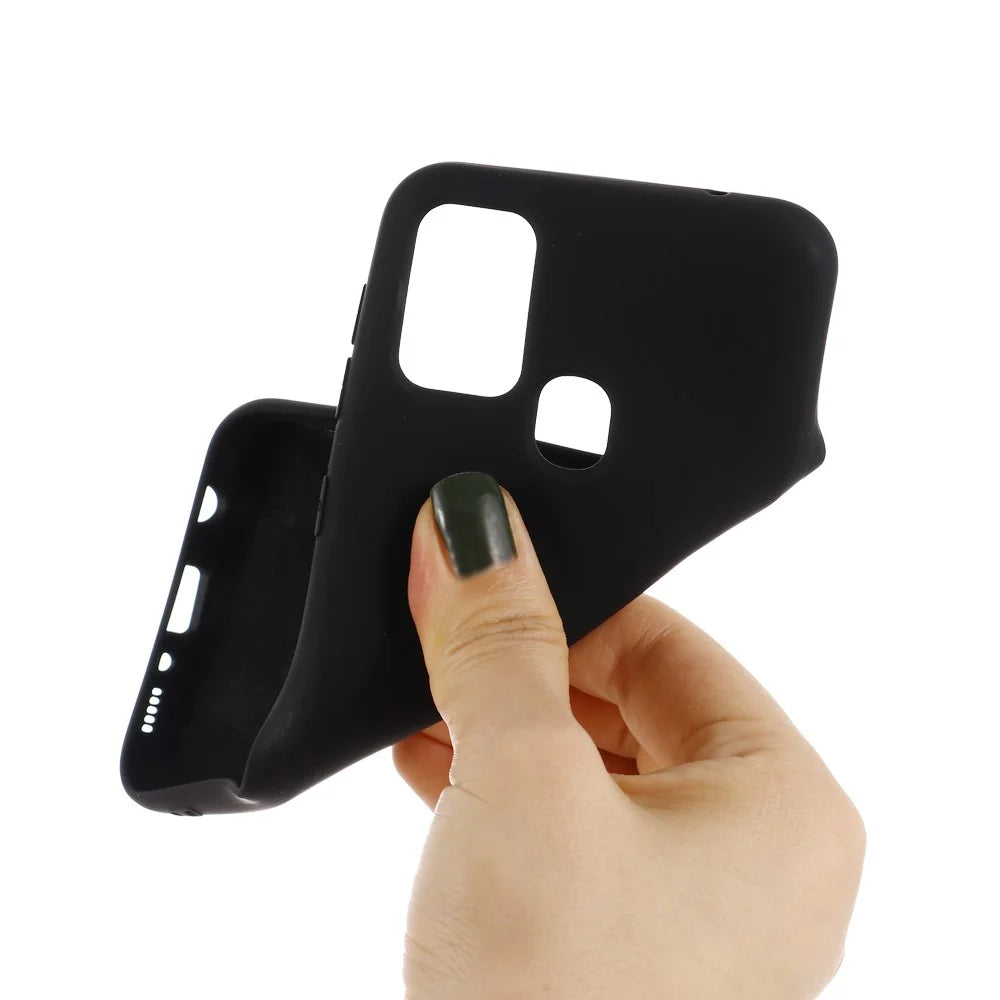 Liquid Silicone Shell Case for Samsung Galaxy M31 - Black - 4