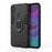 Cool Guard Ring Holder Kickstand PC + TPU Stylish Case for Samsung Galaxy A11 (EU Version) - Black - 2
