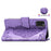Imprint Butterfly Flower Leather Wallet Case for Samsung Galaxy A41 (Global Version) - Light Purple - 6