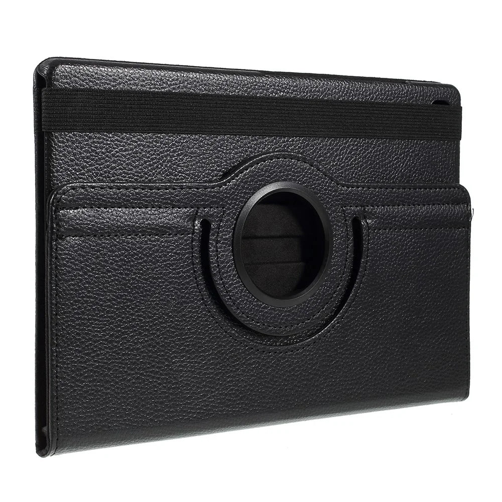Litchi Texture 360° Swivel Stand Leather Case for Samsung Galaxy Tab S6 Lite (2020) P610 P615 / (2022) / (2024) - Black - 4