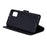 Imprint Butterflies Wallet Stand Flip Leather Phone Shell for Samsung Galaxy A41 (Global Version) - Black - 3