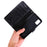 Imprint Butterflies Wallet Stand Flip Leather Phone Shell for Samsung Galaxy A41 (Global Version) - Black - 6