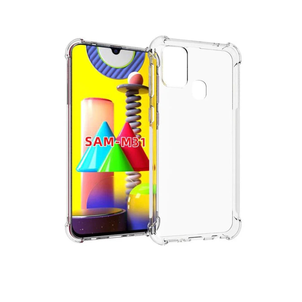 Transparent Shockproof Anti-slip TPU Phone Case for Samsung Galaxy M31 - 1