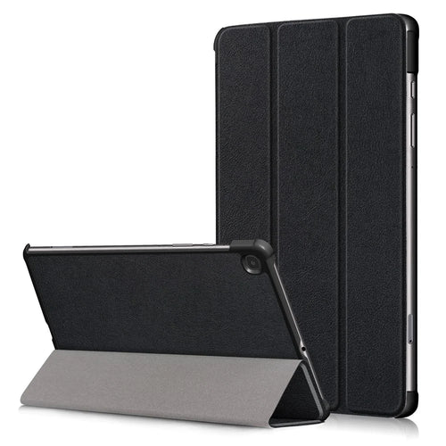 Tri-fold Stand Leather Smart Case for Samsung Galaxy Tab S6 Lite (2020) P610 P615 / (2022) / (2024) - Black - 1