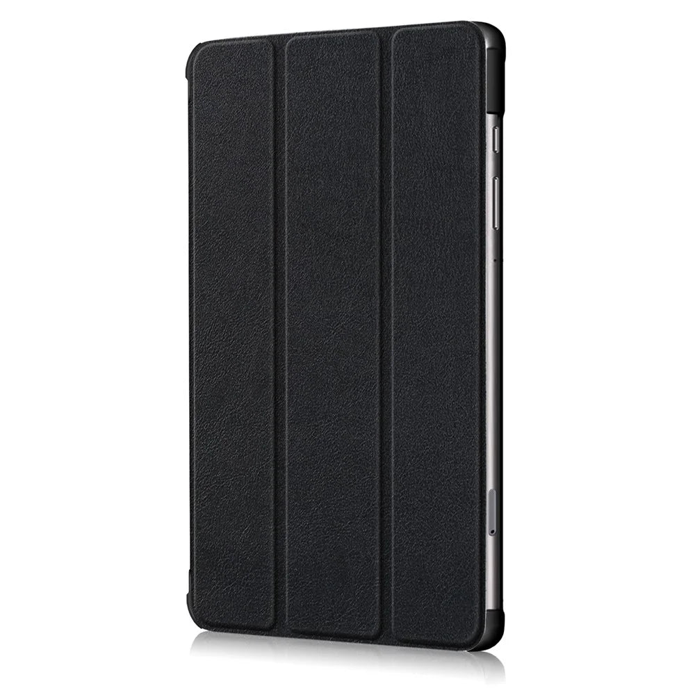Tri-fold Stand Leather Smart Case for Samsung Galaxy Tab S6 Lite (2020) P610 P615 / (2022) / (2024) - Black - 4