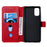 PU Leather Wallet Stand Magnetic Cover for Samsung Galaxy A41 (Global Version) - Red - 5