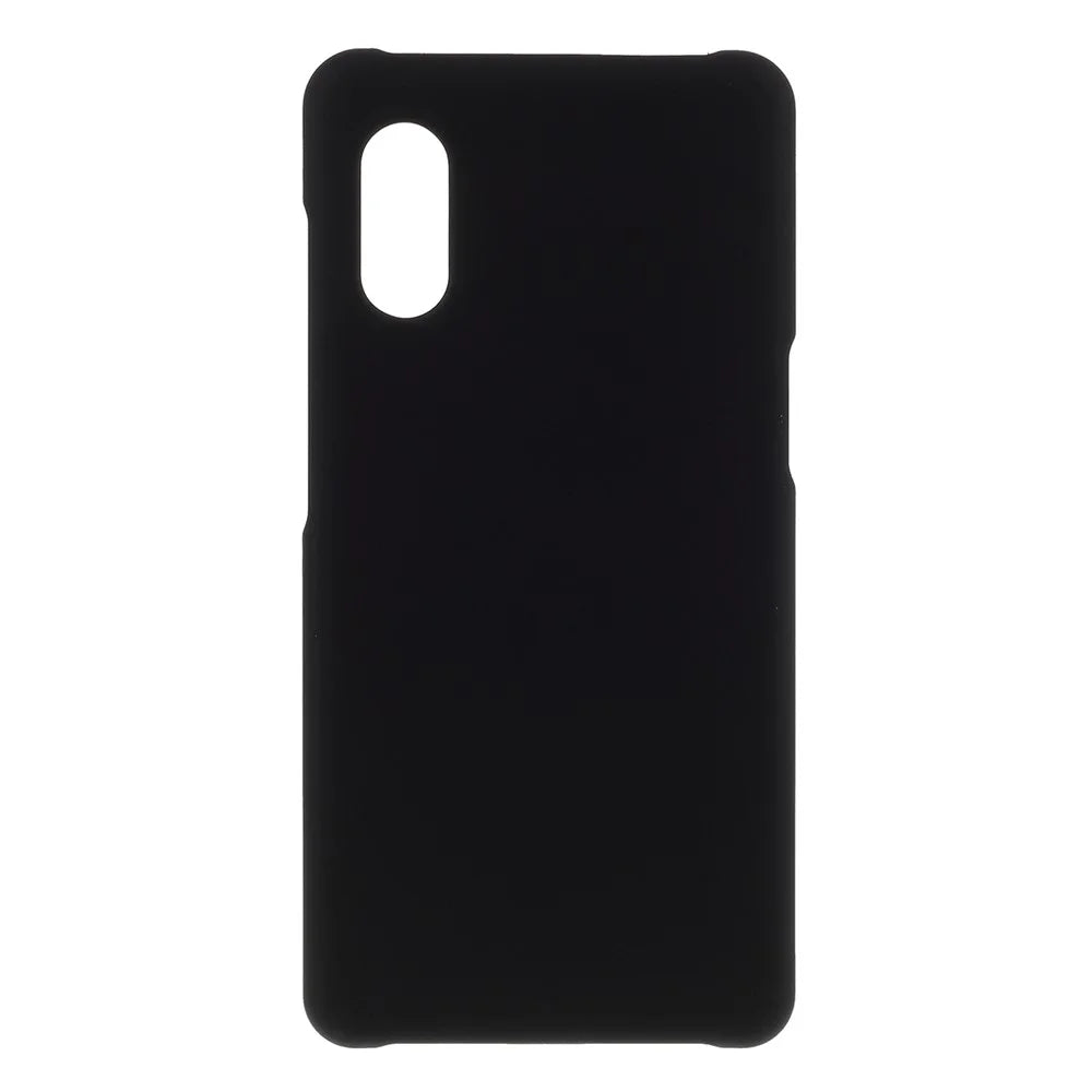 Rubberized Hard PC Cell Phone Case for Samsung Galaxy Xcover Pro - Black - 1