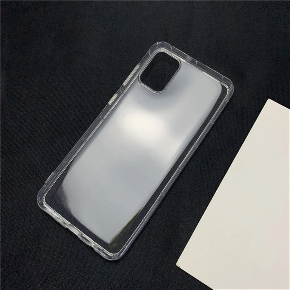 Shock Absorption Clear TPU Cell Phone Case for Samsung Galaxy A31 - 6