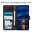 For Samsung Galaxy A21s Crazy Horse Texture PU Leather Flip Folio Stand Wallet Phone Case Cover - Black - 6