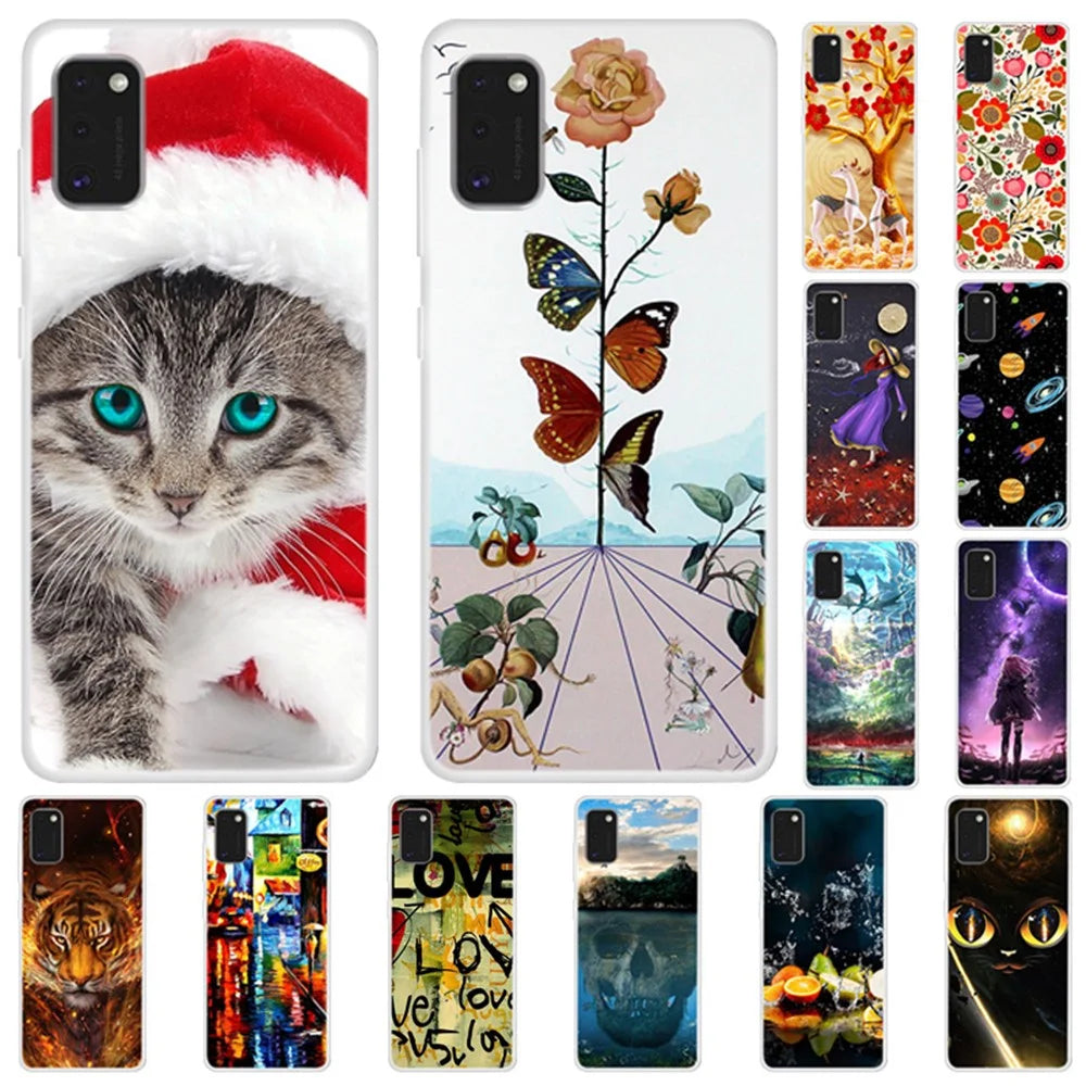 Pattern Printing Soft TPU Phone Case Cover for Samsung Galaxy A41 (Global Version) - Tiger - 2