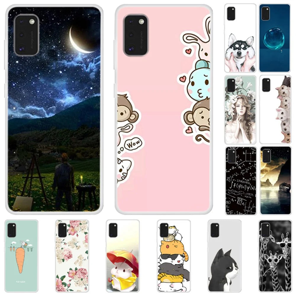 Pattern Printing Soft TPU Case Accessory for Samsung Galaxy A41 (Global Version) - Monkey - 2