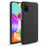 Cloth Coated PC Mobile Protective Phone Case Cover for Samsung Galaxy A41 (Global Version) - Black - 1