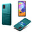 PU Leather Coated Hard PC Shell for Samsung Galaxy A31 - Green - 1
