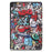 Pattern Printing Tri-Fold Stand Leather Smart Case with Pen Slot for Samsung Galaxy Tab S6 Lite (2020) / (2022) / (2024) - Cartoon Graffiti - 2