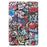 Pattern Printing Tri-Fold Stand Leather Smart Case with Pen Slot for Samsung Galaxy Tab S6 Lite (2020) / (2022) / (2024) - Cartoon Graffiti - 3