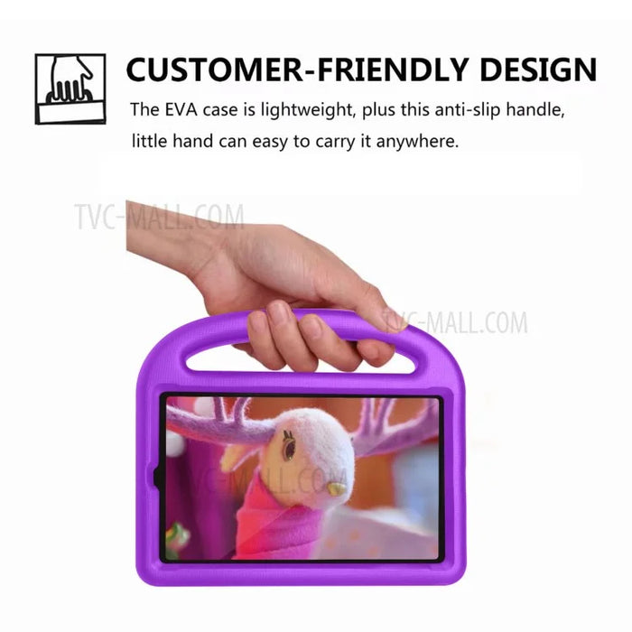 Sparrow Style Shockproof Kickstand EVA Tablet Case for Samsung Galaxy Tab A 8.4 (2020) - Purple - 6