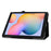 Litchi Texture Leather Tablet Case for Samsung Galaxy Tab S6 Lite (2020) / (2022) / (2024) , Slim Folding Stand Protective Cover - Black - 5