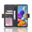Multiple Card Slots Wallet Leather Protection Case for Samsung Galaxy A21s Foldable Stand Phone Case - Black - 5