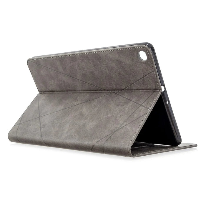 Geometric Pattern Smart Leather Cover with Card Slots for Samsung Galaxy Tab A 10.1 (2019) T510 - Grey - 5