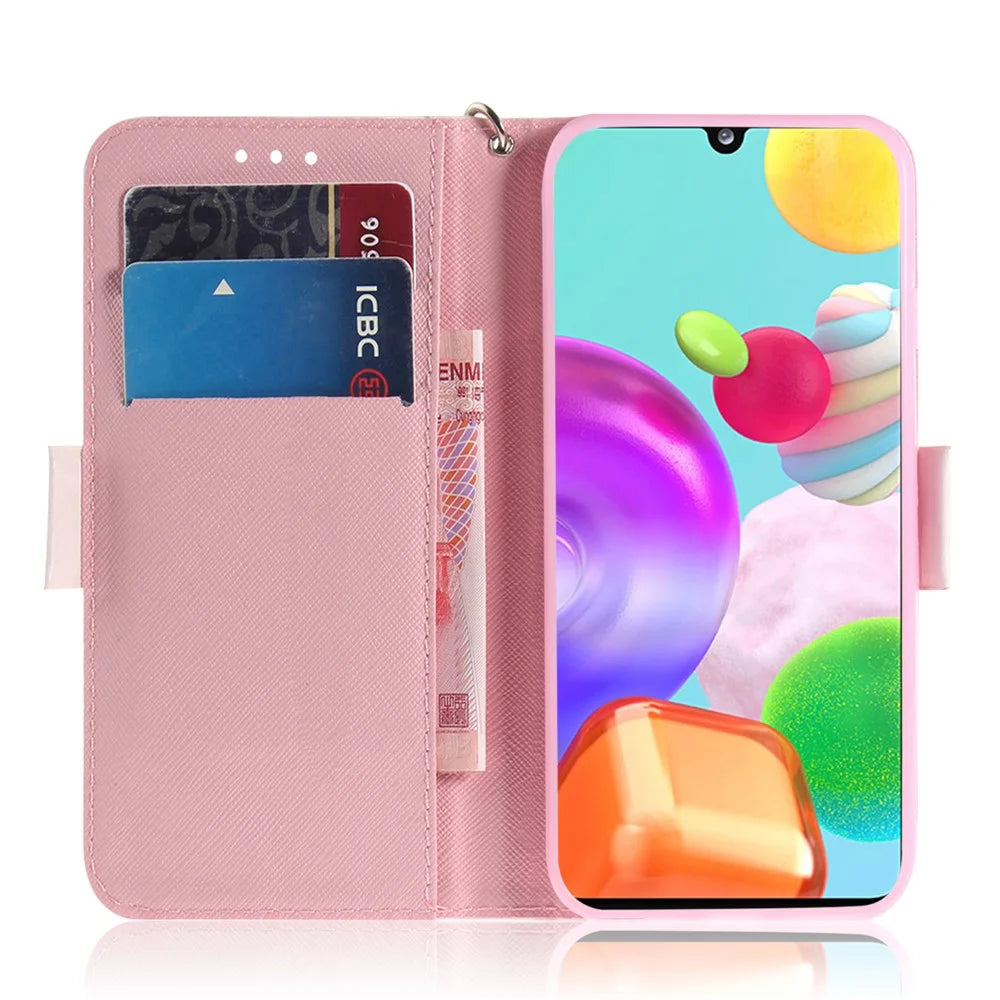 Pattern Printing Light Spot Decor Leather Wallet Phone Case for Samsung Galaxy A41 (Global Version) - High Heels - 7