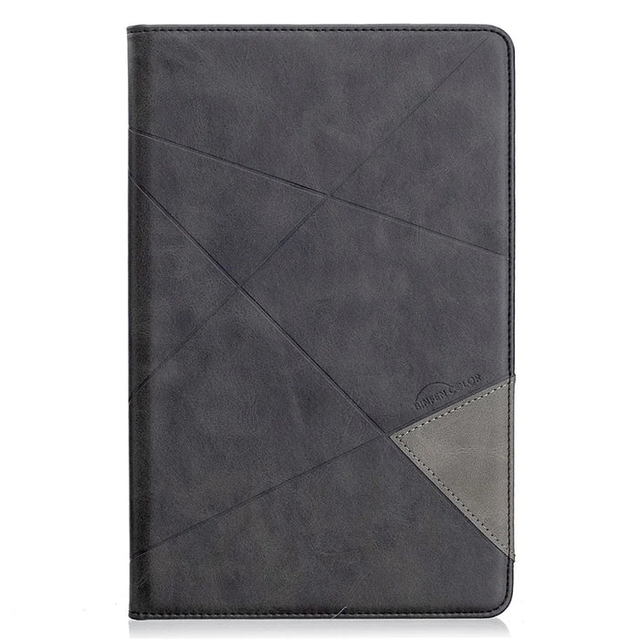 Geometric Pattern Stand Leather Smart Case for Samsung Galaxy Tab S6 Lite (2020) P610 P615 / (2022) / (2024) - Black - 2