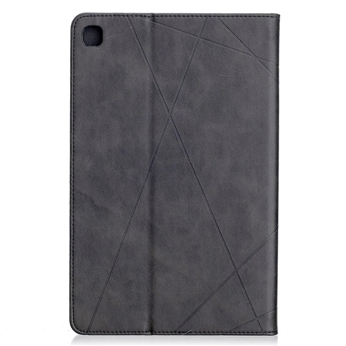 Geometric Pattern Stand Leather Smart Case for Samsung Galaxy Tab S6 Lite (2020) P610 P615 / (2022) / (2024) - Black - 3