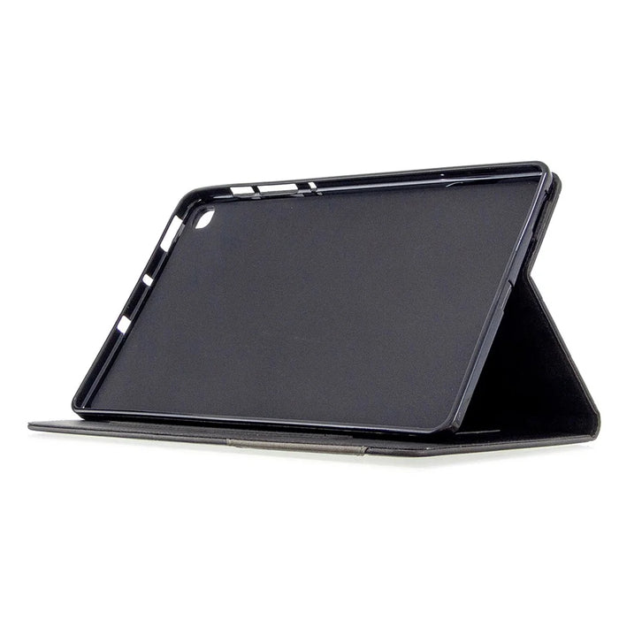 Geometric Pattern Stand Leather Smart Case for Samsung Galaxy Tab S6 Lite (2020) P610 P615 / (2022) / (2024) - Black - 6