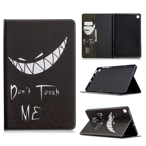 Pattern Printing Flip Leather Wallet Tablet Shell for Samsung Galaxy Tab S6 Lite (2020) P610 P615 / (2022) / (2024) - Don't Touch Me - 1