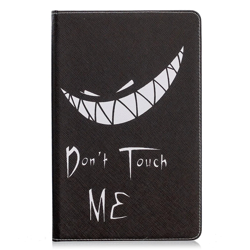 Pattern Printing Flip Leather Wallet Tablet Shell for Samsung Galaxy Tab S6 Lite (2020) P610 P615 / (2022) / (2024) - Don't Touch Me - 2