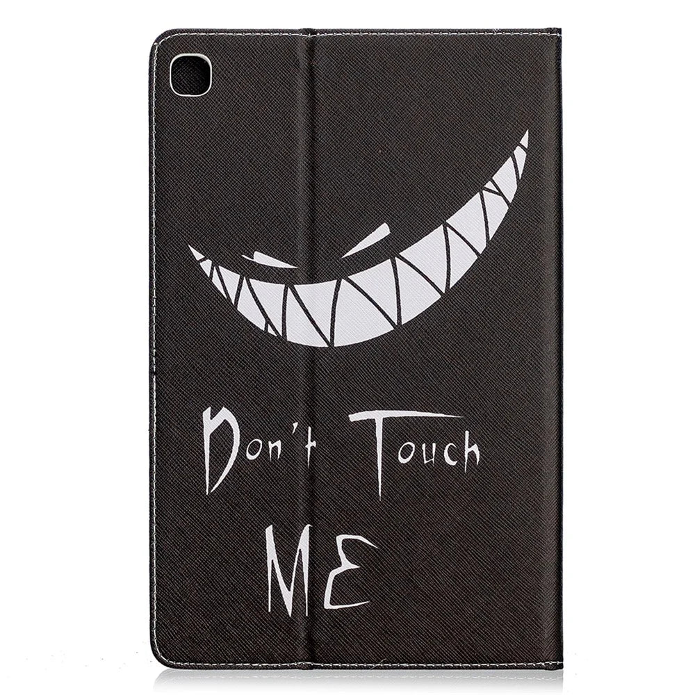 Pattern Printing Flip Leather Wallet Tablet Shell for Samsung Galaxy Tab S6 Lite (2020) P610 P615 / (2022) / (2024) - Don't Touch Me - 3