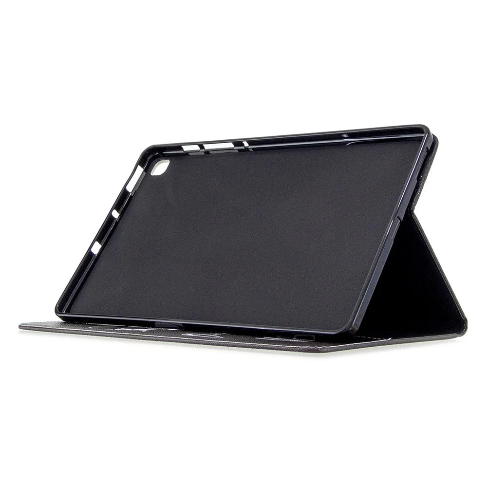 Pattern Printing Flip Leather Wallet Tablet Shell for Samsung Galaxy Tab S6 Lite (2020) P610 P615 / (2022) / (2024) - Don't Touch Me - 6