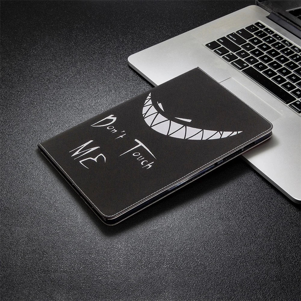 Pattern Printing Flip Leather Wallet Tablet Shell for Samsung Galaxy Tab S6 Lite (2020) P610 P615 / (2022) / (2024) - Don't Touch Me - 7