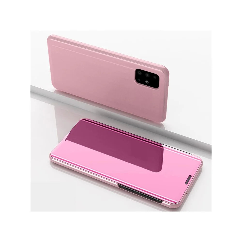 For Samsung Galaxy A71 5G Flip Leather Cover with Stand Full Body Protective Phone Case - Rose Gold - 1