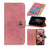 KHAZNEH Leather Wallet Stand Case for Samsung Galaxy A21s - Pink - 1