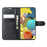 Litchi Surface with Wallet Leather Stand Case for Samsung Galaxy A51 5G SM-A516 - Black - 5