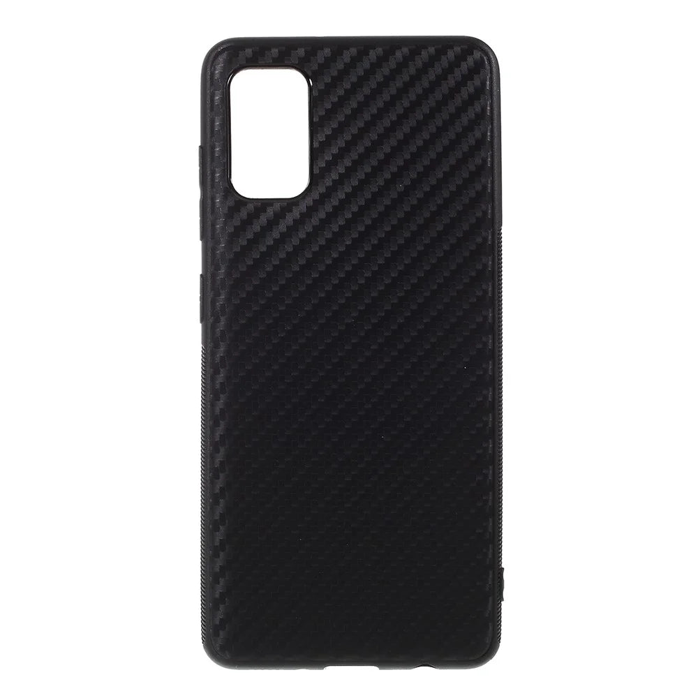 Carbon Fiber TPU Back Protector Cover for Samsung Galaxy A41 (Global Version) - 1