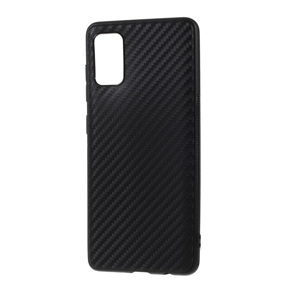 Carbon Fiber TPU Back Protector Cover for Samsung Galaxy A41 (Global Version) - 2