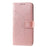 Imprint Flower Leather with Wallet Stand Case for Samsung Galaxy M31 - Rose Gold - 3