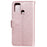 Imprint Flower Leather with Wallet Stand Case for Samsung Galaxy M31 - Rose Gold - 4
