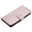 Imprint Flower Leather with Wallet Stand Case for Samsung Galaxy M31 - Rose Gold - 7