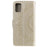 Imprint Flower Leather with Wallet Phone Casing for Samsung Galaxy A51 5G SM-A516 - Gold - 3