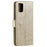 Imprint Flower Leather with Wallet Phone Casing for Samsung Galaxy A51 5G SM-A516 - Gold - 5