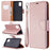 Litchi Surface with Wallet Leather Stand Case for Samsung Galaxy A31 - Rose Gold - 1