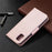 Litchi Surface with Wallet Leather Stand Case for Samsung Galaxy A31 - Rose Gold - 5
