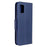 Imprint Butterfly Wallet Leather Shell for Samsung Galaxy A31 - Blue - 7